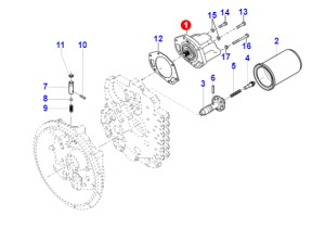 Насос КПП гідравлічний T12000 DIECI 5H.4212354